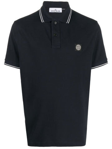 Stone island polo navy blue