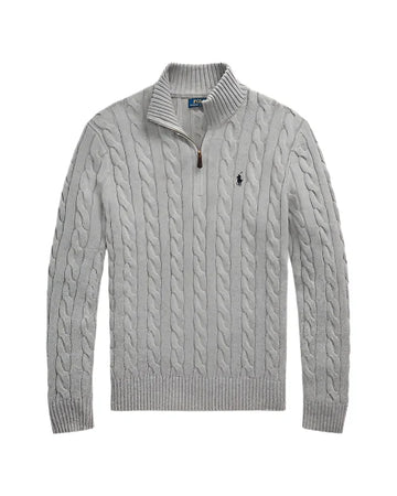 Ralph lauren cable knit quarter zip