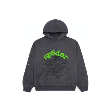 Sp5der hoodie slate grey